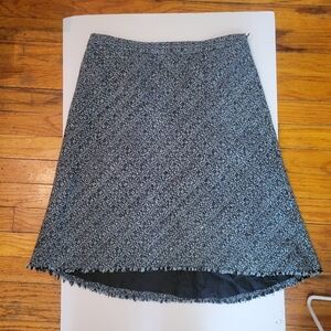Banana Republic Wool Tweed Hi-low Skirt Career Winter Staple